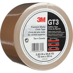 3M - 50m x 72mm x 11 mil Tan Cotton Cloth Gaffers Tape - Industrial Tool & Supply