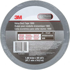 3M - 60 Yd x 1.88" x 5.8 mil Silver Polyethylene Cloth Duct Tape - Industrial Tool & Supply