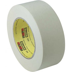 3M - 24mm Wide x 55 m x 5.9 mil Tan Crepe Paper Masking Tape - Industrial Tool & Supply