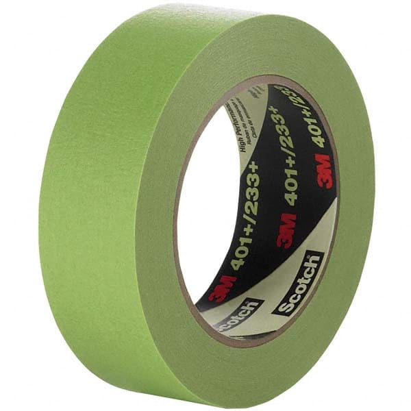 3M - 36mm Wide x 55 m x 6.7 mil Green Paper Masking Tape - Industrial Tool & Supply