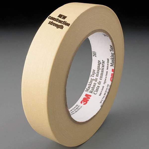 3M - 48mm Wide x 55 m x 4.7 mil Beige Crepe Paper Masking Tape - Industrial Tool & Supply