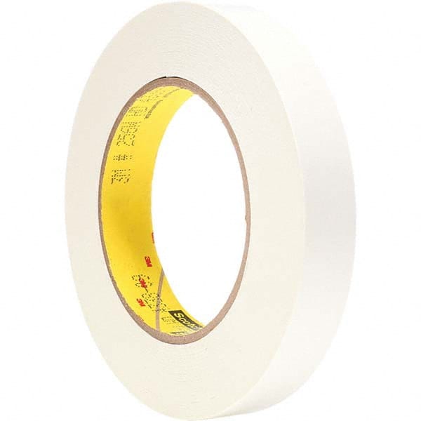 3M - 3/4" Wide x 60 Yd Long x 6.7 mil White Paper Masking Tape - Industrial Tool & Supply