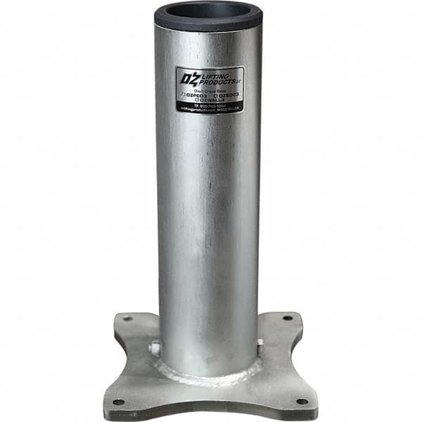 OZ Lifting Products - Davit Crane Bases Base Type: Pedestal Base Finish/Coating: Zinc Plated - Industrial Tool & Supply