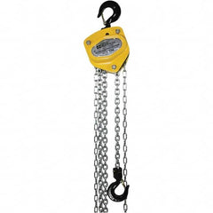 OZ Lifting Products - 2,000 Lb Capacity, 15' Lift Height, Manual Chain Hoist with Overload Protection - Industrial Tool & Supply