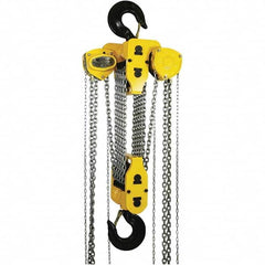 OZ Lifting Products - 60,000 Lb Capacity, 15' Lift Height, Manual Chain Hoist with Overload Protection - Industrial Tool & Supply