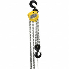 OZ Lifting Products - 10,000 Lb Capacity, 30' Lift Height, Manual Chain Hoist with Overload Protection - Industrial Tool & Supply