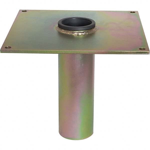 OZ Lifting Products - Davit Crane Bases Base Type: Socket Base Finish/Coating: Zinc Plated - Industrial Tool & Supply