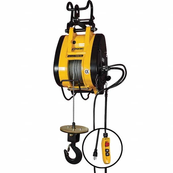 OZ Lifting Products - Electric Hoists Type: Wire Rope Hoist Load Capacity (Ton): 0.5 - Industrial Tool & Supply