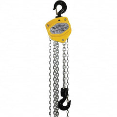OZ Lifting Products - 4,000 Lb Capacity, 15' Lift Height, Manual Chain Hoist with Overload Protection - Industrial Tool & Supply