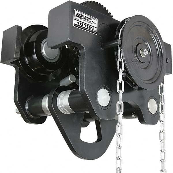 OZ Lifting Products - Trolleys Type: Geared Beam Trolley Load Capacity (Lb.): 20,000.000 - Industrial Tool & Supply