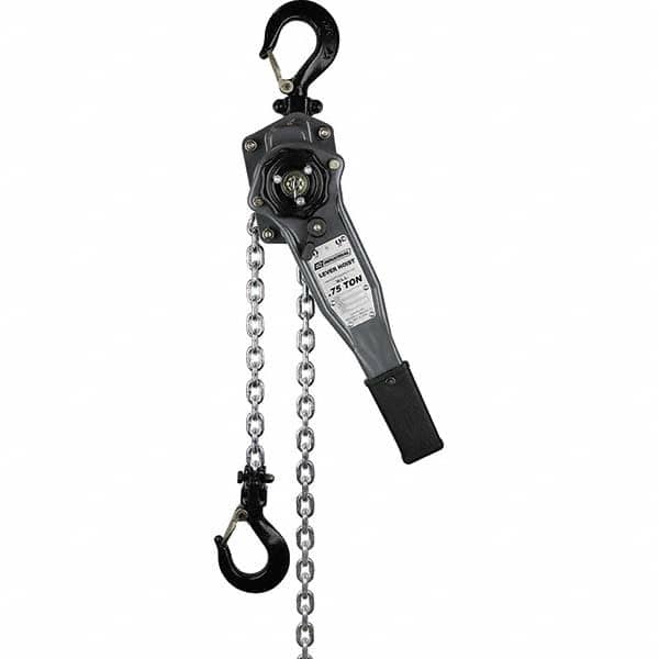 OZ Lifting Products - 1,500 Lb Capacity, 10' Lift Height, Chain Manual Lever Hoist - Industrial Tool & Supply