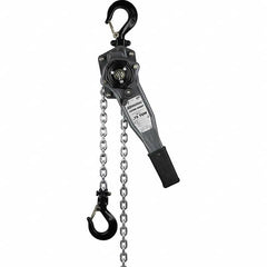 OZ Lifting Products - 1,500 Lb Capacity, 20' Lift Height, Chain Manual Lever Hoist - Industrial Tool & Supply
