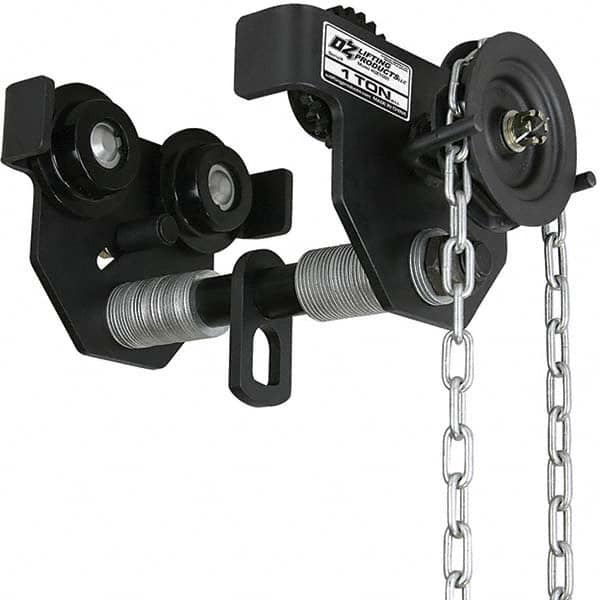 OZ Lifting Products - Trolleys Type: Geared Beam Trolley Load Capacity (Lb.): 2,000.000 - Industrial Tool & Supply