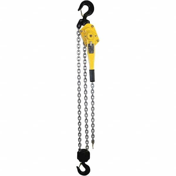 OZ Lifting Products - 12,000 Lb Capacity, 15' Lift Height, Chain Lever Hoist with Overload Protection - Industrial Tool & Supply