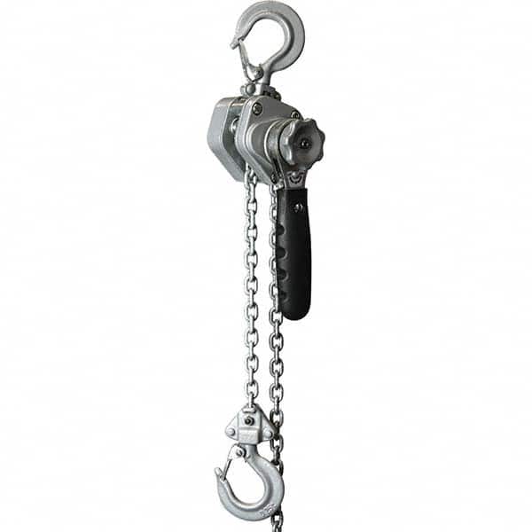 OZ Lifting Products - 500 Lb Capacity, 10' Lift Height, Chain Manual Hoist - Industrial Tool & Supply
