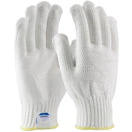 ‎17-D300/XS Gloves Made w/Dyneema" - Filament Yarns with Dyneema - 7 Gg - Medium Weight - White - ANSI2 - Exact Industrial Supply