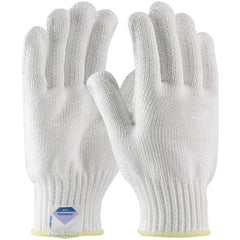 ‎17-D350/XL Gloves Made w/Dyneema - Filament Yarns with Dyneema - 7 Gg - Heavy Weight - White - ANSI3 - Exact Industrial Supply