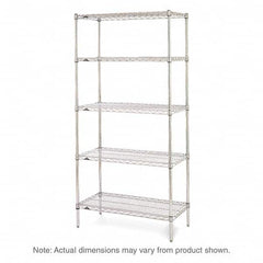 Metro - 2,000 Lb Capacity 5 Shelf Wire Shelving - Starter Unit - Industrial Tool & Supply