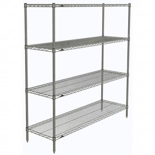 Metro - 2,000 Lb Capacity 4 Shelf Wire Shelving - Starter Unit - Industrial Tool & Supply