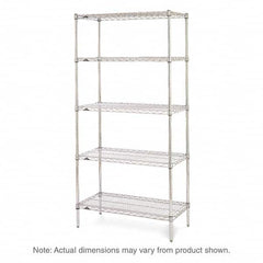 Metro - 2,000 Lb Capacity 5 Shelf Wire Shelving - Starter Unit - Industrial Tool & Supply