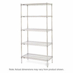 Metro - 2,000 Lb Capacity 5 Shelf Wire Shelving - Starter Unit - Industrial Tool & Supply