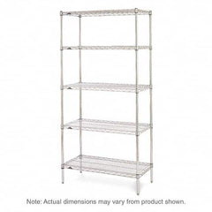 Metro - 2,000 Lb Capacity 5 Shelf Wire Shelving - Starter Unit - Industrial Tool & Supply