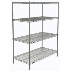 Metro - 2,000 Lb Capacity 4 Shelf Wire Shelving - Starter Unit - Industrial Tool & Supply