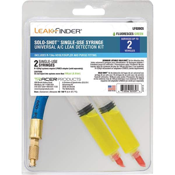 Leak Finder - Automotive Leak Detection Kits Type: A/C Dye Injection Kit Applications: A/C Systems - Industrial Tool & Supply