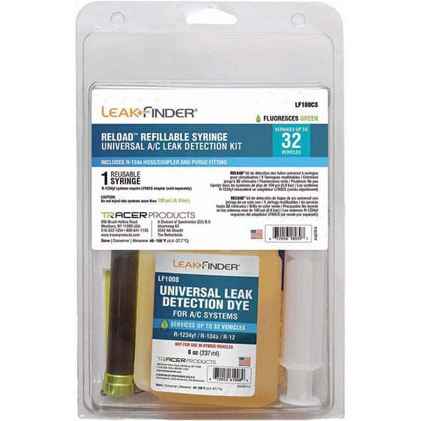 Leak Finder - Automotive Leak Detection Kits Type: A/C Dye Injection Kit Applications: A/C Systems - Industrial Tool & Supply