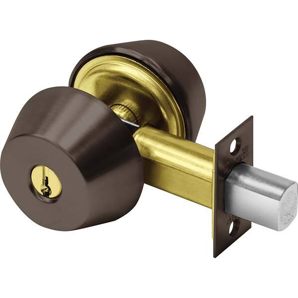 Sargent - Deadbolts Type: Single Cylinder Door Thickness Range: 1-3/8 - 1-3/4 - Industrial Tool & Supply