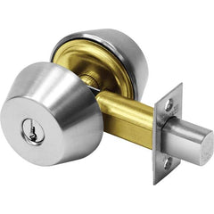 Sargent - Deadbolts Type: One-Way Deadbolt Door Thickness Range: 1-3/8-1-3/4 - Industrial Tool & Supply