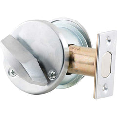 Schlage - Deadbolts Type: Single Cylinder Door Thickness Range: 1-5/8-2 - Industrial Tool & Supply