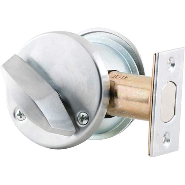 Schlage - Deadbolts Type: Single Cylinder Door Thickness Range: 1-5/8-2 - Industrial Tool & Supply