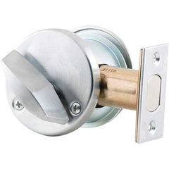 Schlage - Deadbolts Type: Single Cylinder Door Thickness Range: 1-5/8-2 - Industrial Tool & Supply