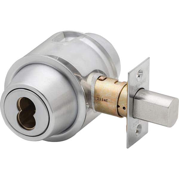 Falcon - Deadbolts Type: Interior Rose Door Thickness Range: 1-5/8-2 - Industrial Tool & Supply