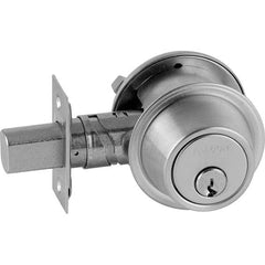 Falcon - Deadbolts Type: Double Cylinder Door Thickness Range: 1-5/8-2 - Industrial Tool & Supply