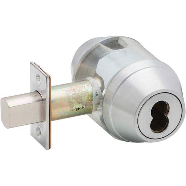 Schlage - Deadbolts Type: Double Cylinder Door Thickness Range: 1-5/8-2 - Industrial Tool & Supply