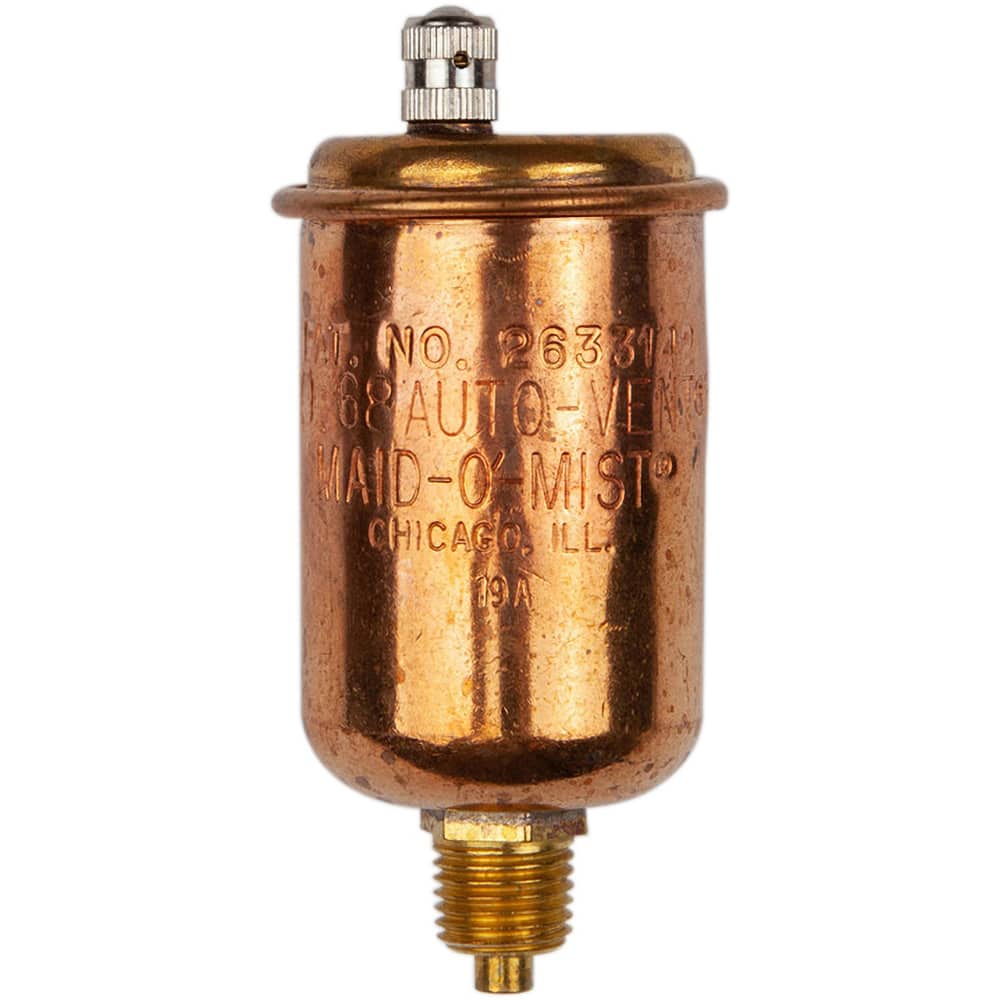 MaidOMist - Air Vents; Pipe Size: 1/8 (Inch); End Connections: MIP ; Maximum Working Pressure (psi): 50.000 - Exact Industrial Supply