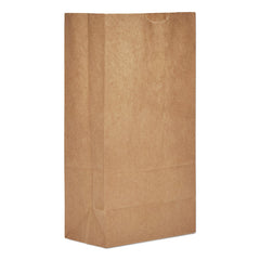 GEN - Paper Bags; Type: Grocery Bag ; Color: Kraft ; Size: 5-1/4 x 3-7/16 x 10-15/16 ; Material: Paper - Exact Industrial Supply