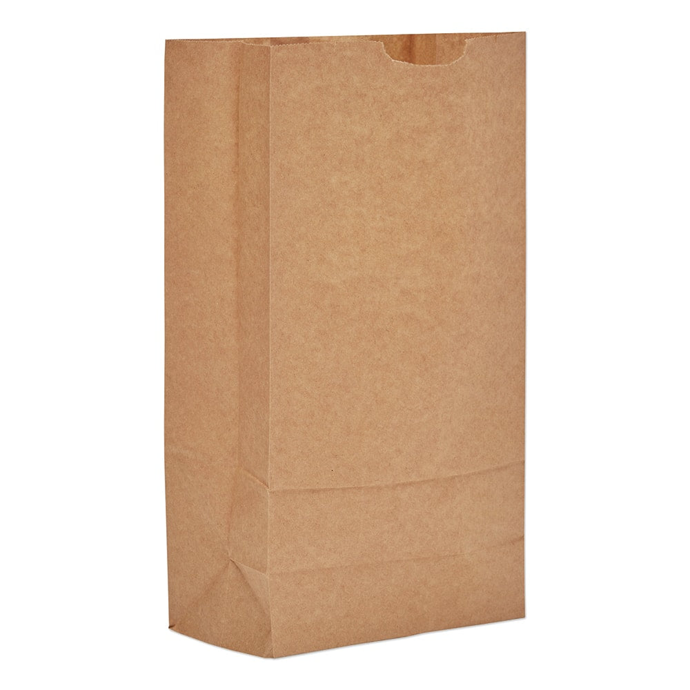 GEN - Paper Bags; Type: Grocery Bag ; Color: Kraft ; Size: 10-1/8 x 6-3/4 x 14-3/8 ; Material: Paper - Exact Industrial Supply