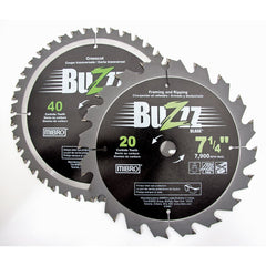 Mibro - Wet & Dry-Cut Saw Blades; Blade Diameter (Inch): 7-1/4 ; Blade Material: Carbide ; Arbor Style: Round w/ Diamond Knockout ; Arbor Hole Diameter (Inch): 5/8 ; Arbor Hole Diameter (Decimal Inch): 5/8 ; Application: Framing and Ripping - Exact Industrial Supply