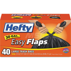 Household Trash Bag: 30 gal, 0.85 mil, Pack of (240) 30″ Wide, 33″ High, Plastic, Black