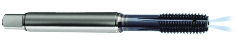 M8 x 1.0 Dia. - 6HX - 5 FL - PM Cobalt Semi-Bott Tap-ALCRN-Coolant-Thru-FORM-C - Industrial Tool & Supply