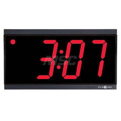 Clocks & Multi-Function Clocks; Type: Digital; Color: Black; Type: Digital; Additional Information: Up to 250' Viewing Distance: Black Bezel; Red LED Color; UL and cUL Listed; LED Digital; Includes Security Wall Bracket, Security Wall Bracket Key & User G