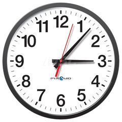 Clocks & Multi-Function Clocks; Type: Analog; Color: White; Black; Type: Analog; Additional Information: Includes: 13″ PoE IP Network 12 Hour Analog Wall Clock, Security Wall Bracket, Security Wall Bracket Key & User Guide; Dims: 13-1/4 x 2″; Non-glare, S