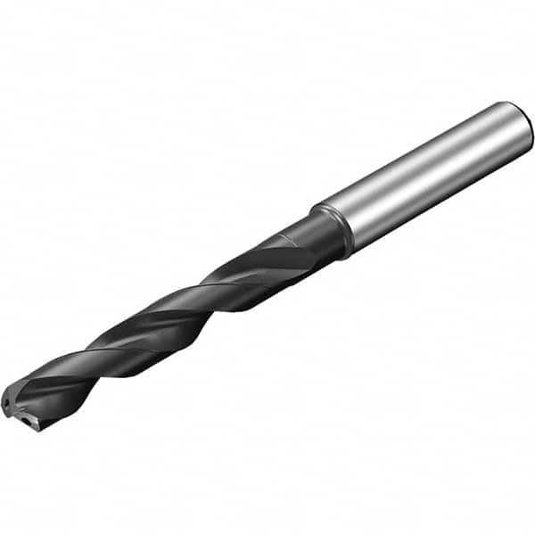 Sandvik Coromant - 9.8mm 140° Solid Carbide Jobber Drill - Industrial Tool & Supply