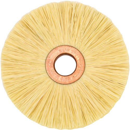3″ Small Diameter Tampico Wheel Brush, 1/2″ Arbor Hole - Industrial Tool & Supply