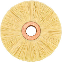 3″ Small Diameter Tampico Wheel Brush, 1/2″ Arbor Hole - Industrial Tool & Supply