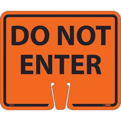 NMC - "Do Not Enter", 12-5/8" Wide x 10-3/8" High, Rigid Plastic Safety Sign - Industrial Tool & Supply