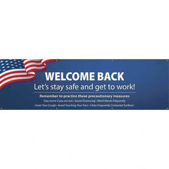 NMC - Banners Message Type: Safety Reinforcement & Motivational Legend: Wecome Back - Let's Stay Safe and Get to Work! - Industrial Tool & Supply